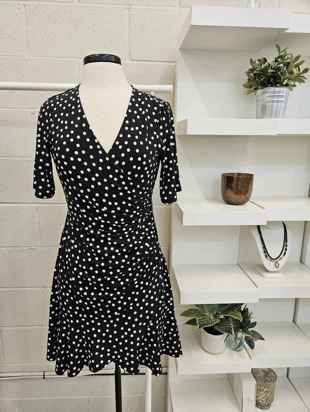 Polka Dot Wrap Dress